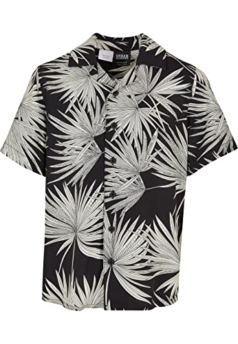 Urban Classics Jungen UCK3508-Frond Resort Shirt Hemd, Black, 146/152 von Urban Classics