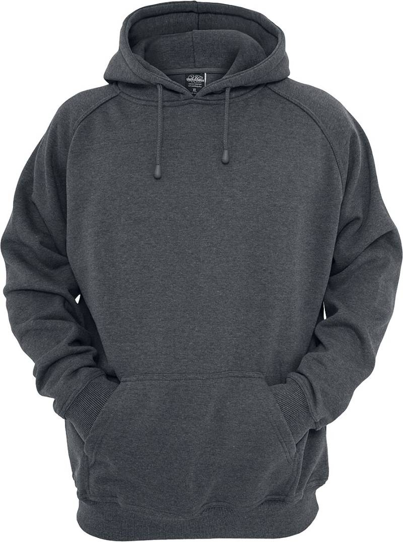 Urban Classics Kapuzenpullover - Blank Hoody - M bis 5XL - für Männer - Größe M - charcoal von Urban Classics