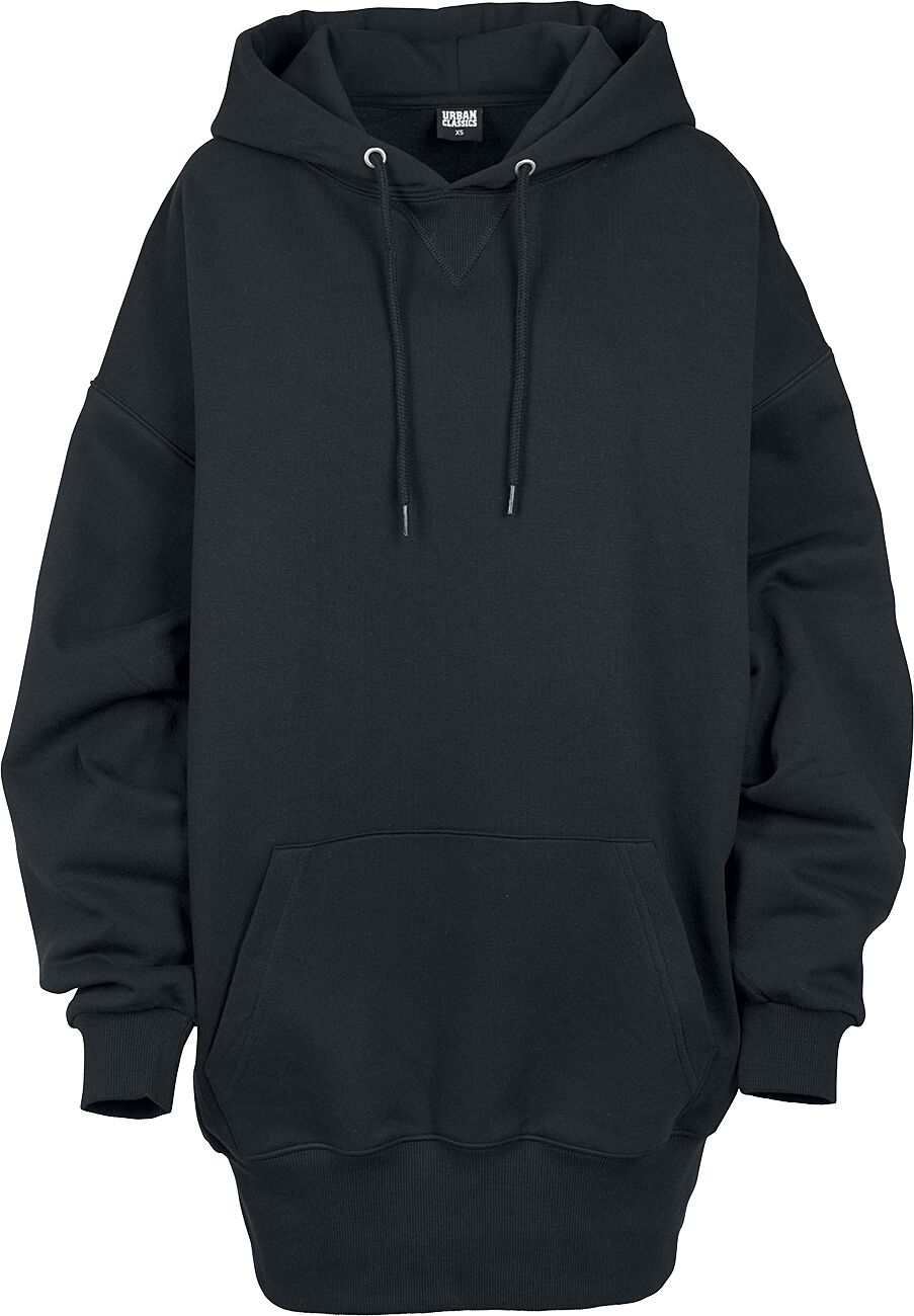 Urban Classics Kapuzenpullover - Ladies Long Oversize Hoody - XS bis XL - für Damen - Größe S - schwarz von Urban Classics