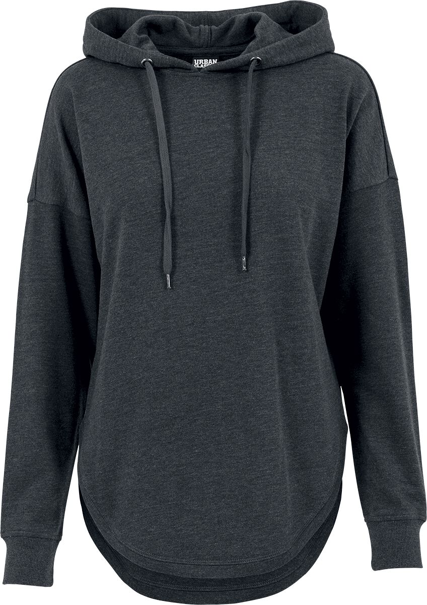 Urban Classics Kapuzenpullover - Ladies Oversized Terry Hoody - XS bis S - für Damen - Größe S - grau meliert von Urban Classics