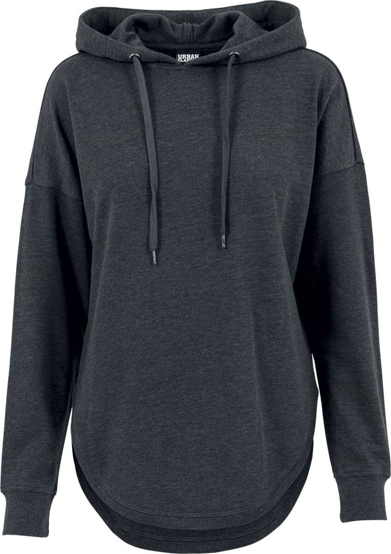 Urban Classics Kapuzenpullover - Ladies Oversized Terry Hoody - XS bis S - für Damen - Größe S - grau meliert von Urban Classics