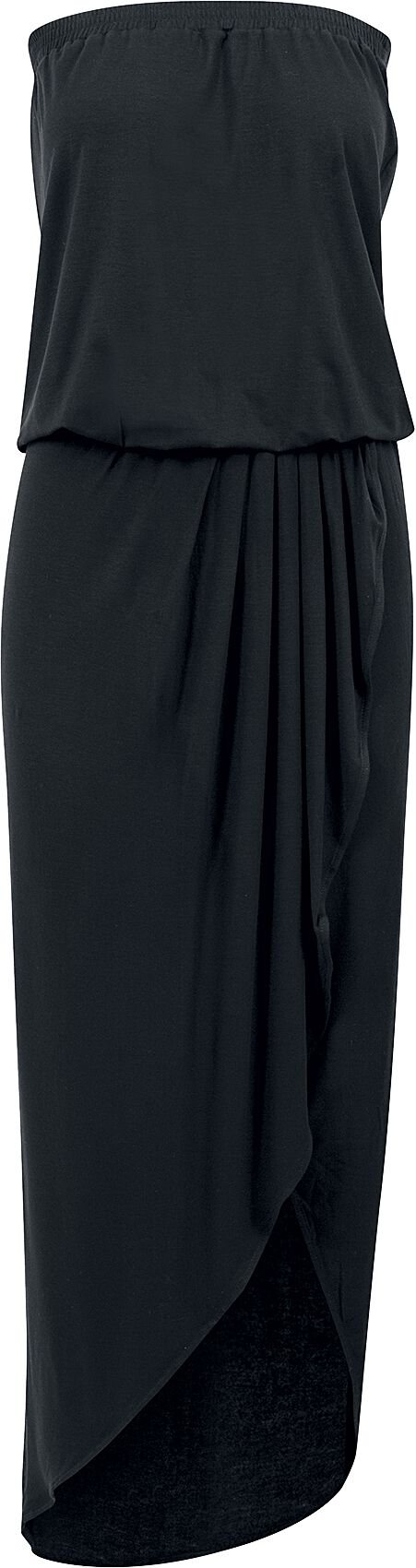 Urban Classics Kleid lang - Ladies Viscose Bandeau Dress - XS bis 5XL - für Damen - Größe 3XL - schwarz von Urban Classics
