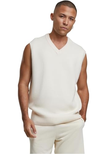 Urban Classics Knitted Vest whitesand, S von Urban Classics