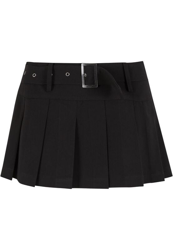 Urban Classics Kurzer Rock - Ladies Pleated Skirt - M - für Damen - Größe M - schwarz von Urban Classics