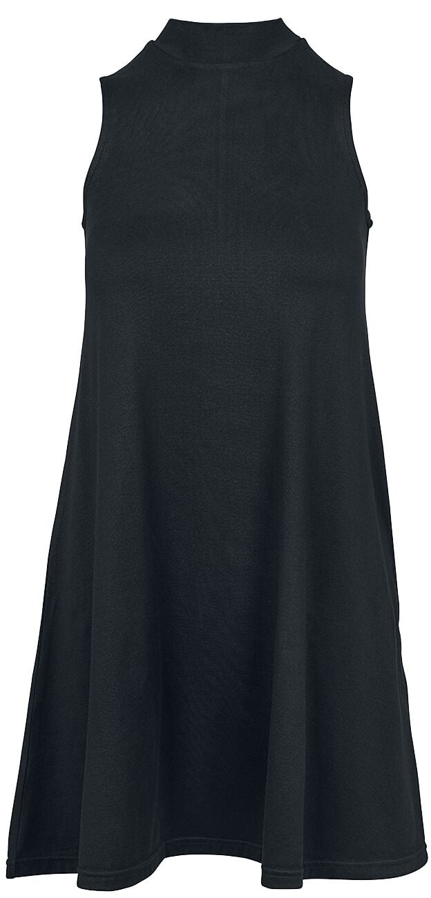Urban Classics Kurzes Kleid - Ladies A-Line Turtleneck Dress - S bis 5XL - für Damen - Größe XXL - schwarz von Urban Classics
