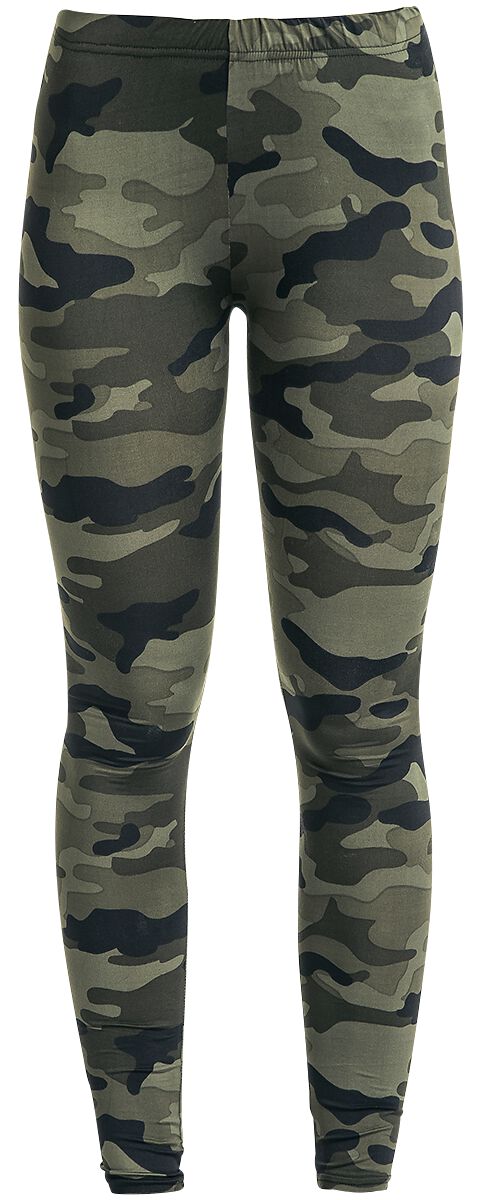 Urban Classics Ladies Camo Leggings Leggings woodland in S von Urban Classics