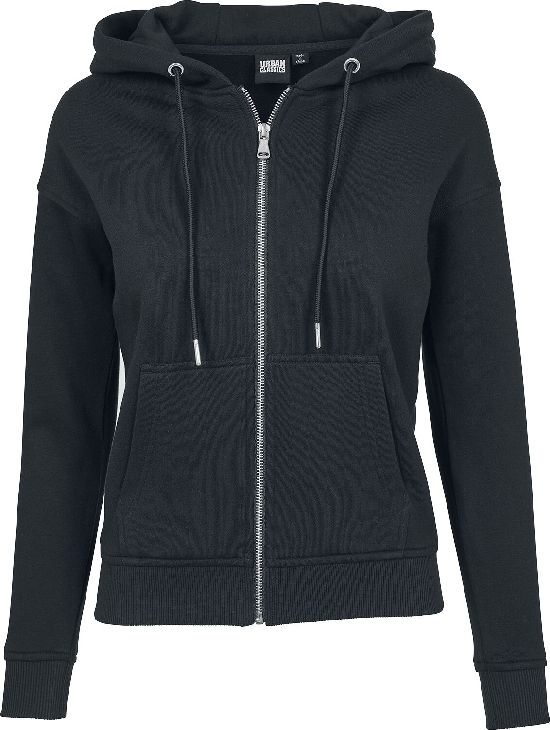 Urban Classics Ladies Classic Zip Hoody Kapuzenjacke schwarz in M von Urban Classics
