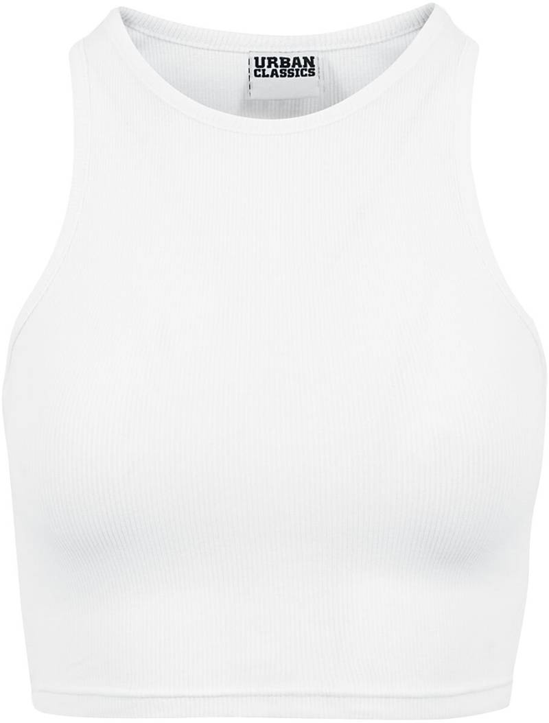 Urban Classics Ladies Cropped Rib Top Top weiß in M von Urban Classics