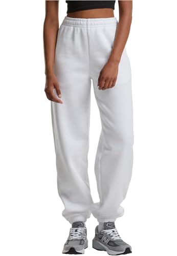 Urban Classics Ladies Fluffy Sweatpants White, L von Urban Classics