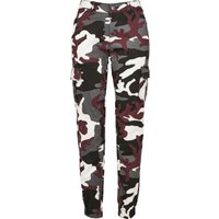 Urban Classics Ladies Hosen HIGH WAIST CAMO CARGO von Urban Classics