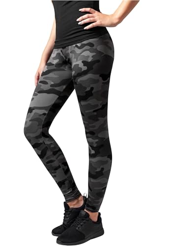 Urban Classics Ladies High Waist Camo Tech Leggings Dark camo XS von Urban Classics