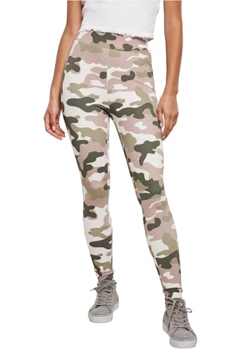 Urban Classics Ladies High Waist Camo Tech Leggings duskrose camo L von Urban Classics