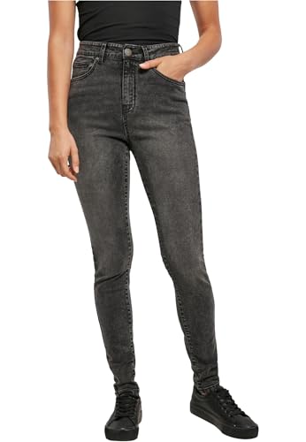 Urban Classics Ladies High Waist Skinny Jeans Black Stone Washed 29/32 von Urban Classics