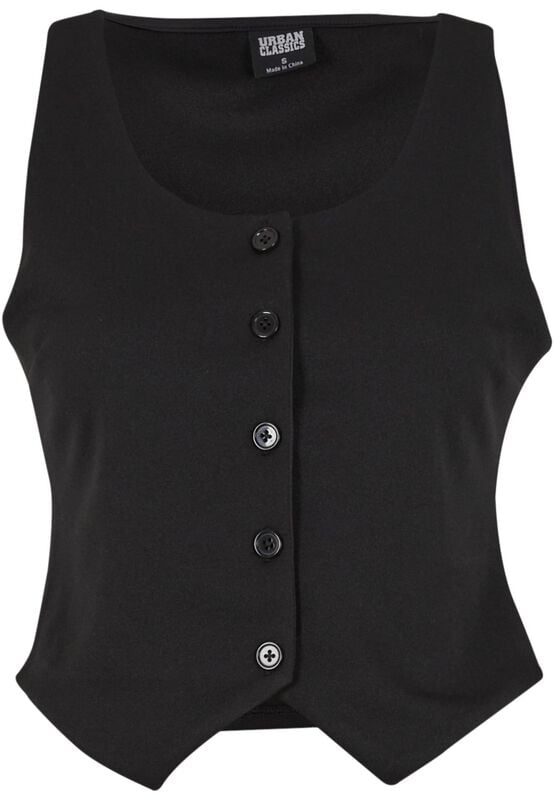 Urban Classics Ladies Jersey Vest Weste schwarz in S von Urban Classics