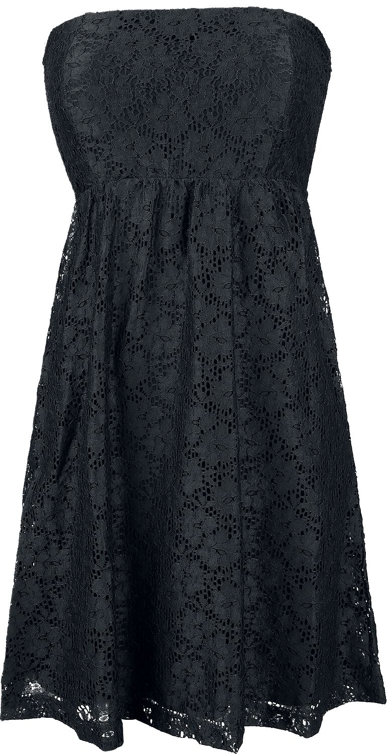 Urban Classics Ladies Laces Dress Kurzes Kleid schwarz in 4XL von Urban Classics