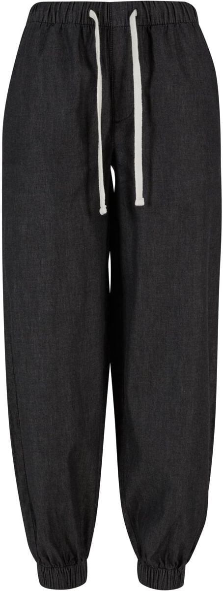 Urban Classics Ladies Light Denim Jogpants Trainingshose schwarz in XXL von Urban Classics