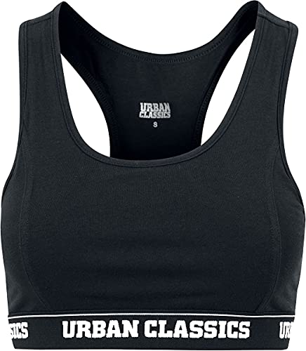 Urban Classics Ladies Logo Bra Frauen Bustier schwarz 4XL Urban Classics Ladies Logo Bra Frauen Bustier schwarz 4XL von Urban Classics