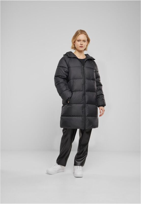 Urban Classics Ladies Long Puffer Coat Winterjacke schwarz in L von Urban Classics