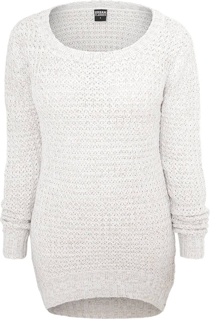 Urban Classics Ladies Long Wideneck Sweater Strickpullover altweiß in S von Urban Classics