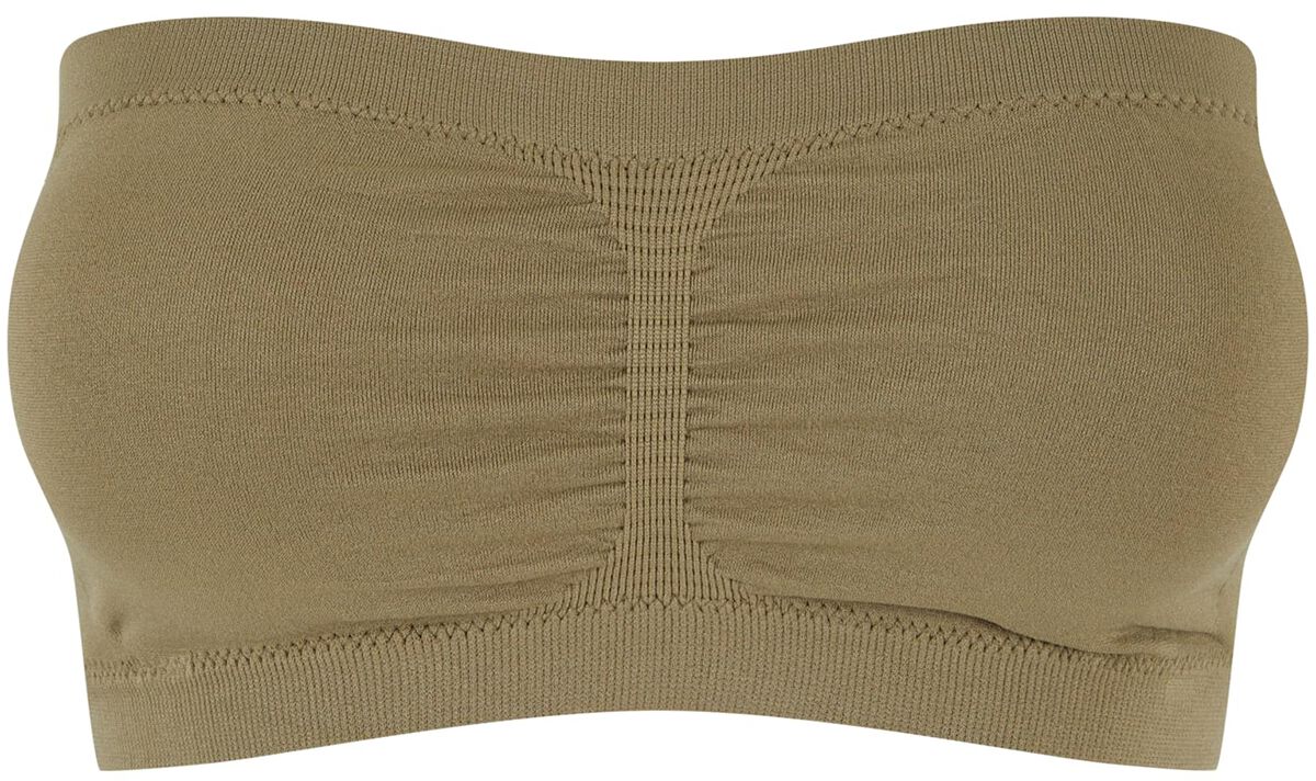 Urban Classics Ladies Pads Bandeau Top khaki in L von Urban Classics