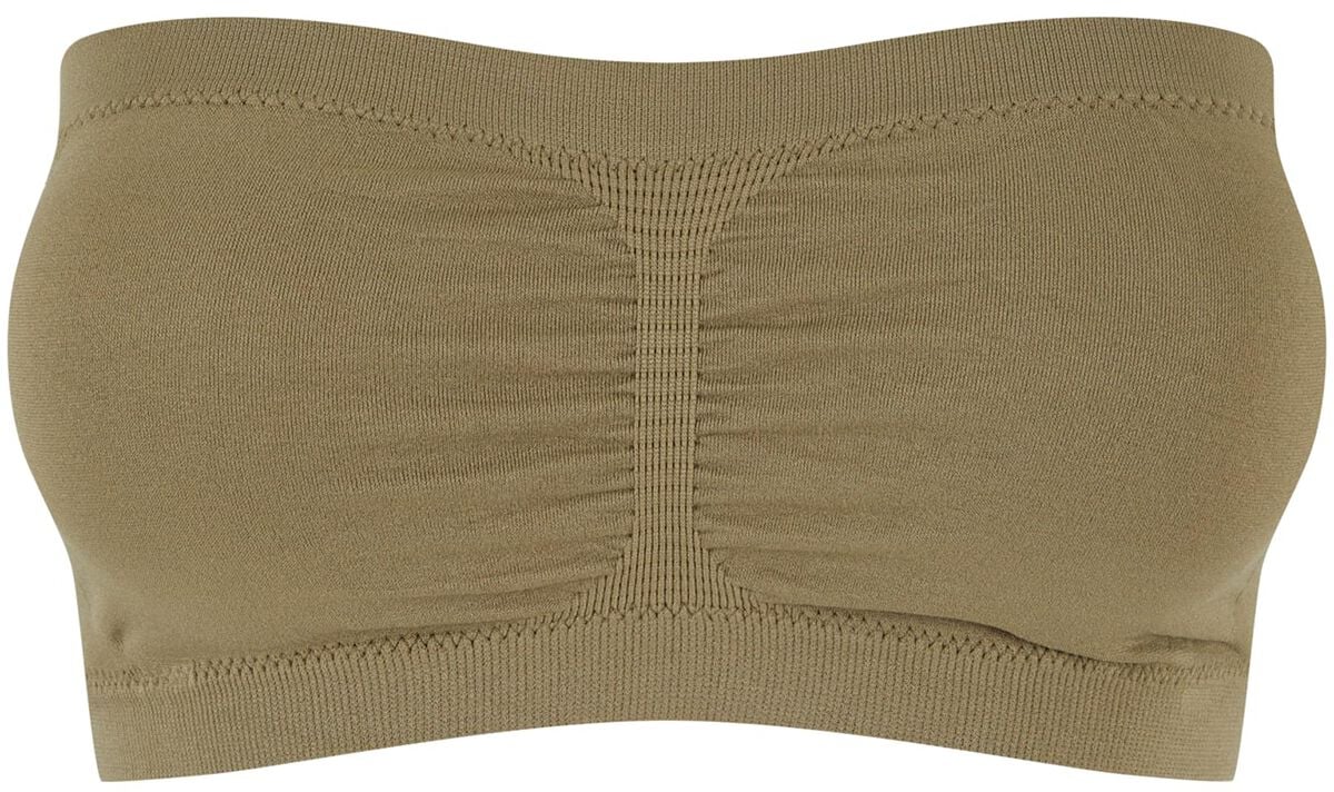 Urban Classics Ladies Pads Bandeau Top khaki in M von Urban Classics