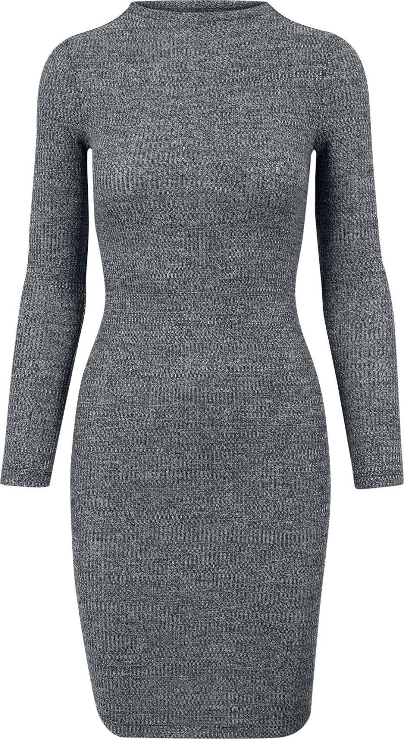 Urban Classics Ladies Rib Dress Kurzes Kleid charcoal in M von Urban Classics