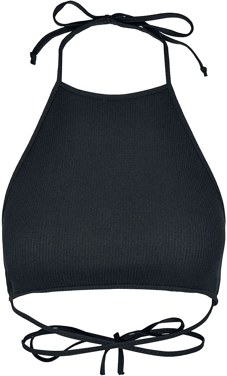 Urban Classics Ladies Rib Trapeze Cropped Top Top schwarz in XL von Urban Classics