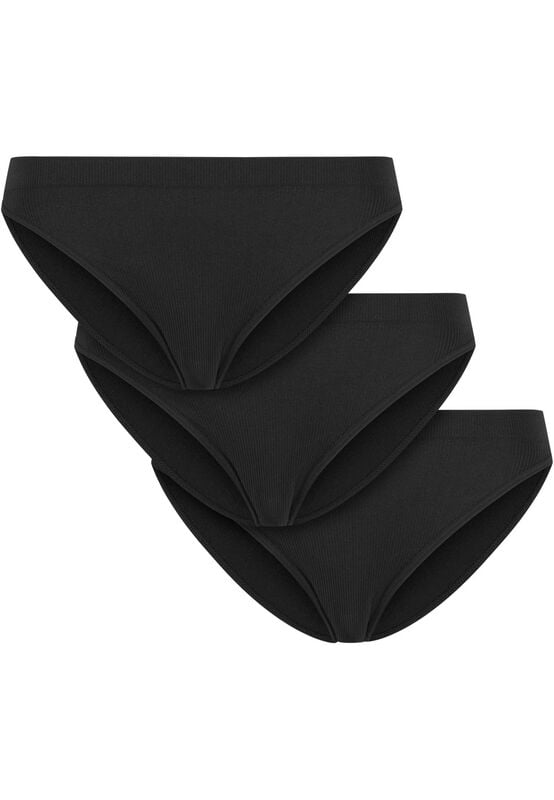 Urban Classics Ladies Rip Slip 3-Pack Wäsche-Set schwarz in S von Urban Classics