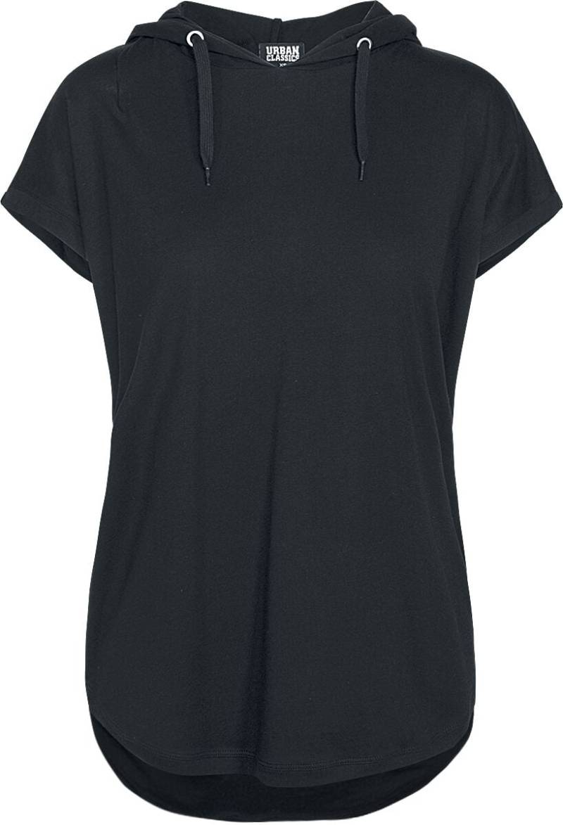 Urban Classics Ladies Sleeveless Jersey Hoody T-Shirt schwarz in M von Urban Classics