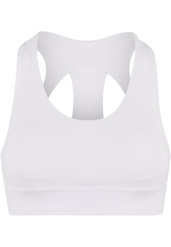 Urban Classics Ladies Sports Bra Bustier weiß in XS von Urban Classics