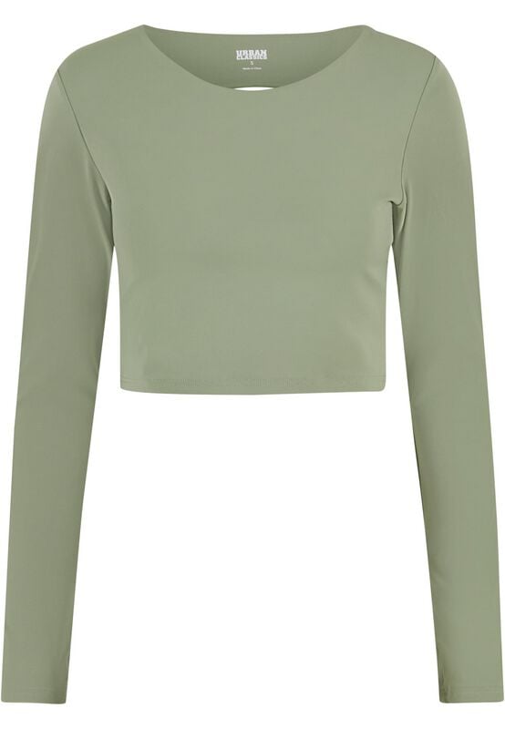 Urban Classics Ladies Sports Longsleeve Langarmshirt grün in XS Urban Classics Ladies Sports Longsleeve Langarmshirt grün in XS von Urban Classics