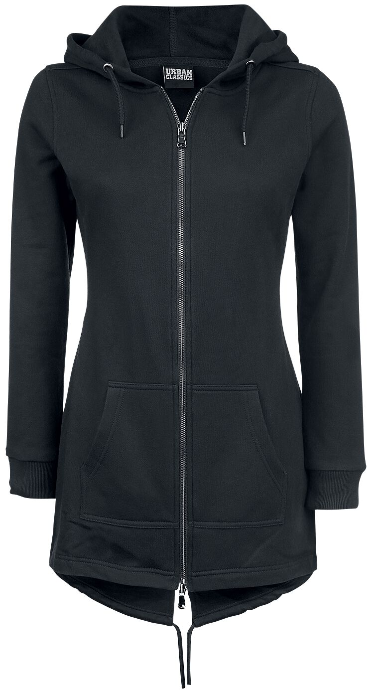 Urban Classics Ladies Sweat Parka Kapuzenjacke schwarz in L von Urban Classics