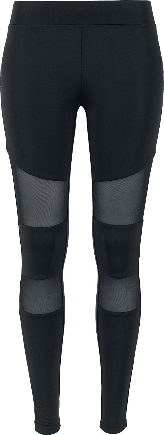 Urban Classics Ladies Tech Mesh Leggings Leggings schwarz in M von Urban Classics