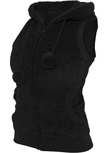 Urban Classics Ladies Teddy Vest TB393, Farbe:schwarz;Größe:XS von Urban Classics