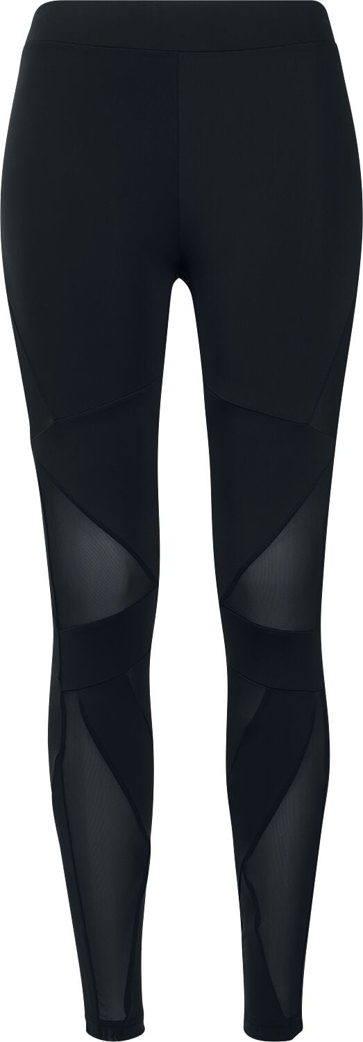 Urban Classics Ladies Triangel Tech Mesh Leggings Leggings schwarz schwarz in L von Urban Classics