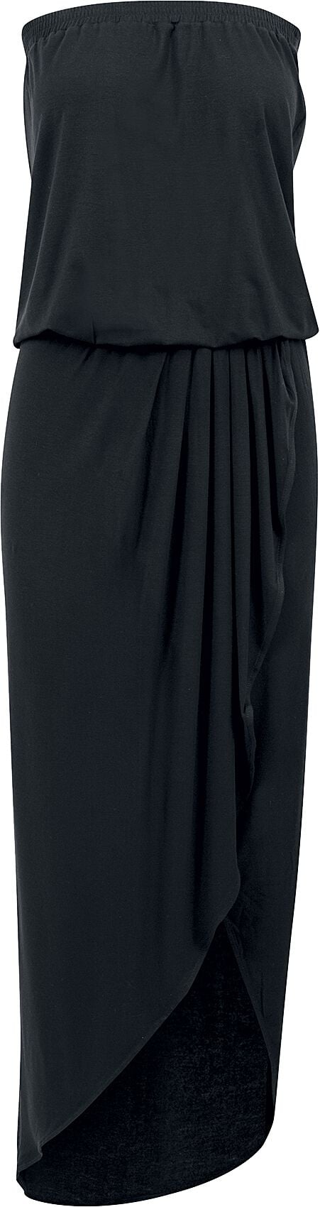 Urban Classics Ladies Viscose Bandeau Dress Langes Kleid schwarz in XL von Urban Classics