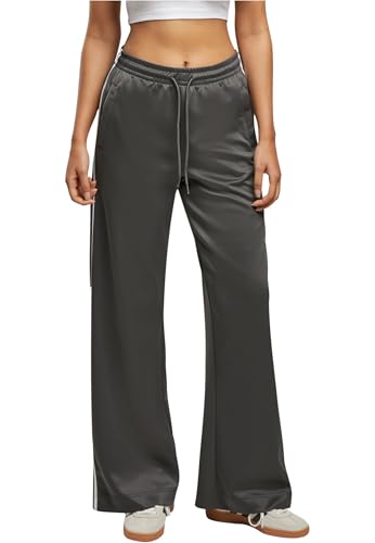 Urban Classics Damen Trainingshose Ladies Wide Leg Track Pants, lässige Damen Sporthose mit weitem Bein, High Waist, Größen XS - 5XL von Urban Classics