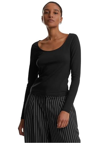 Urban Classics Ladies Wide Neck Longsleeve Black, 5XL Urban Classics Ladies Wide Neck Longsleeve Black, 5XL von Urban Classics