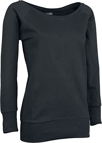 Urban Classics Ladies Wideneck Crewneck Frauen Sweatshirt schwarz 5XL von Urban Classics