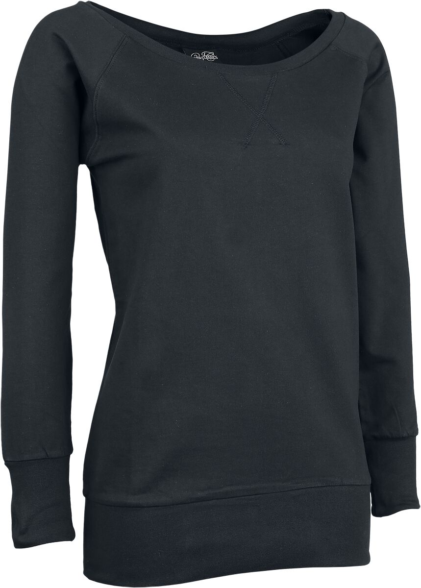 Urban Classics Ladies Wideneck Crewneck Sweatshirt schwarz in 3XL von Urban Classics