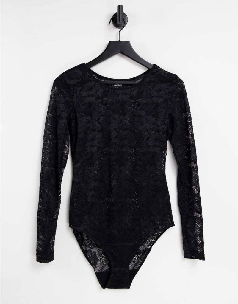 Urban Classics - Langärmliges Oberteil in Schwarz mit Detail aus Netzstoff von Urban Classics