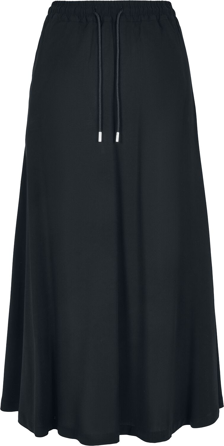 Urban Classics Langer Rock - Ladie Viscose Midi Skirt - XS bis 5XL - für Damen - Größe 4XL - schwarz von Urban Classics