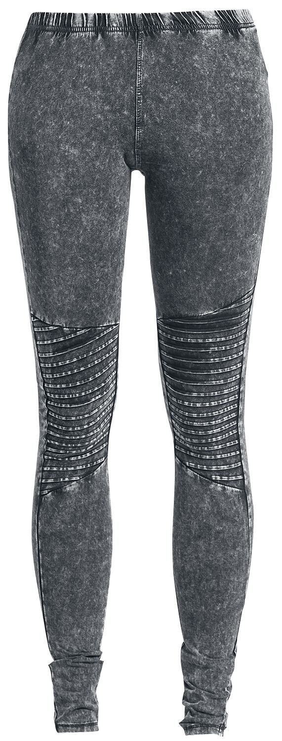 Urban Classics Leggings - Ladies Denim Jersey Leggings - XS bis 5XL - für Damen - Größe XXL - dunkelgrau von Urban Classics