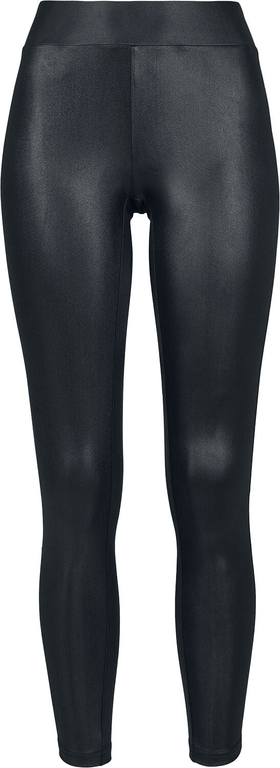 Urban Classics Leggings - Ladies Imitation Leather Leggings - XS bis 4XL - für Damen - Größe 4XL - schwarz Urban Classics Leggings - Ladies Imitation Leather Leggings - XS bis 4XL - für Damen - Größe 4XL - schwarz von Urban Classics