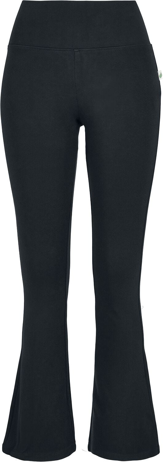 Urban Classics Leggings - Ladies Organic Interlock Bootcut Leggings - XS bis 5XL - für Damen - Größe S - schwarz von Urban Classics