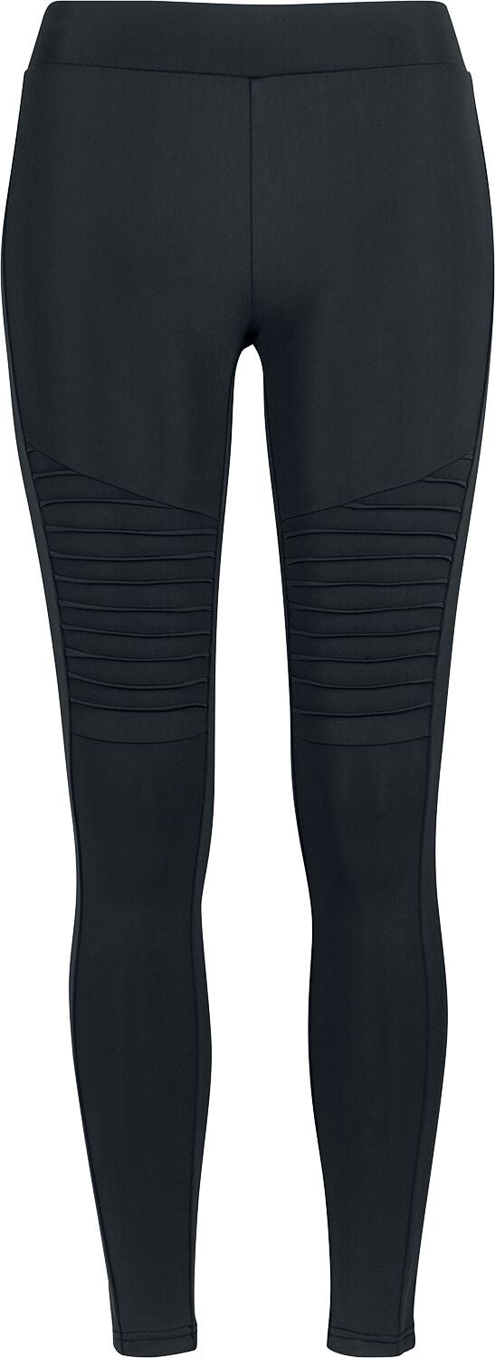 Urban Classics Leggings - Ladies Tech Biker Leggings - S bis 5XL - für Damen - Größe M - schwarz von Urban Classics