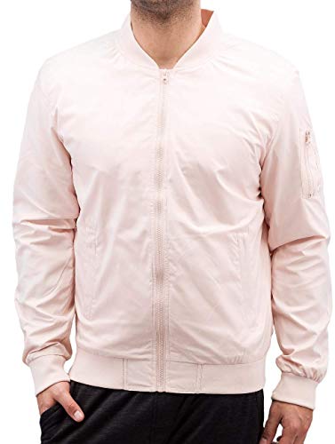 Urban Classics TB1258 Light Bomber Bomberjacke, Mehrfarbig (light pink 760), Gr. Small von Urban Classics