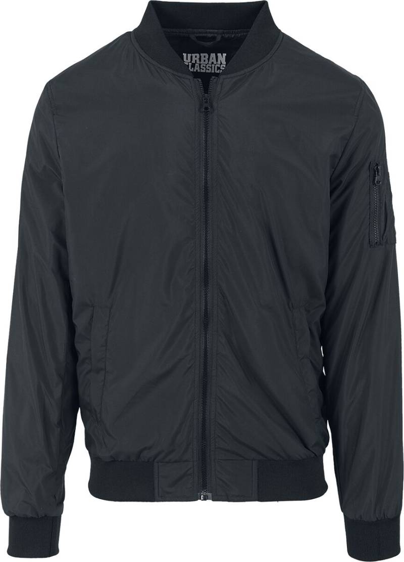Urban Classics Light Bomber Jacket Bomberjacke schwarz in M von Urban Classics