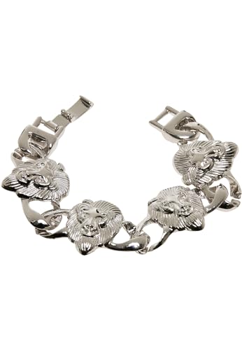 Urban Classics Lion Bracelet, silver, L/XL von Urban Classics