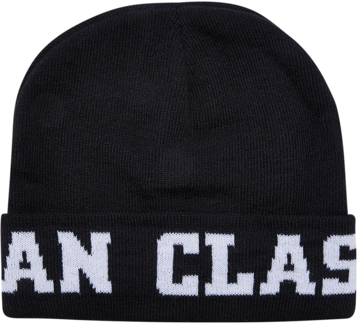 Urban Classics Logo Jaquard Beanie Mütze schwarz von Urban Classics